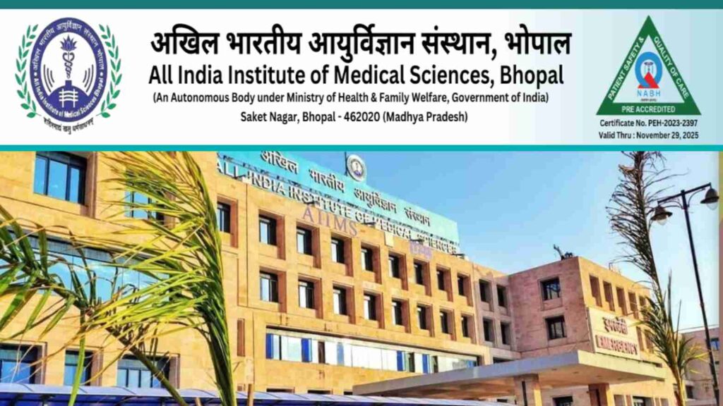 Bhopal AIIMS Junior Resident Vacancy